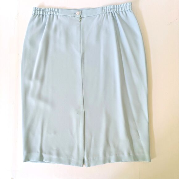 Moshita Couture 2PC Baby Blue Beaded Jacket and Skirt Embellished Jacket Insert - Picture 6 of 15